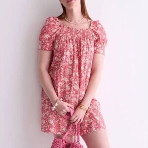 J.Crew afternoon dress in tossed floral. Size L